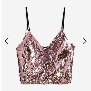 Sequin Crop Top